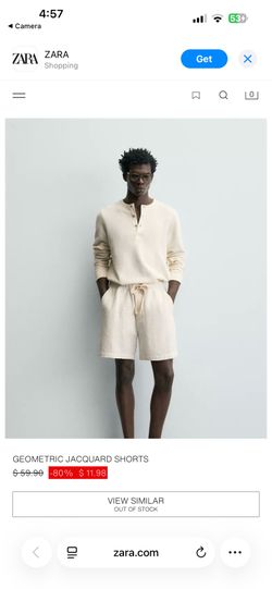 Zara GEOMETRIC JACQUARD SET