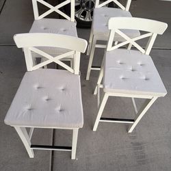 ROSENTORP Bar Stool with backrest, high chairs
