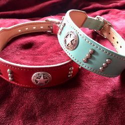 Leather Studded Collar 