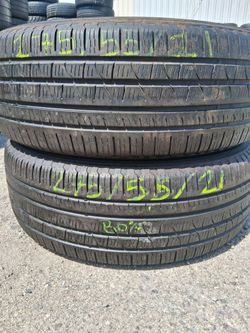 Pair of 275/55/R21  with 80% of tread or life PIRELLI scorpion 🦂 verde hablamos espan̈ol