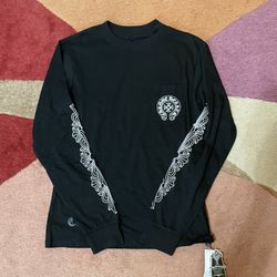 Black Chrome Heart Long Sleeve (r3p)