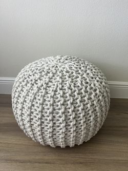 New Cotton Pouf Ottoman