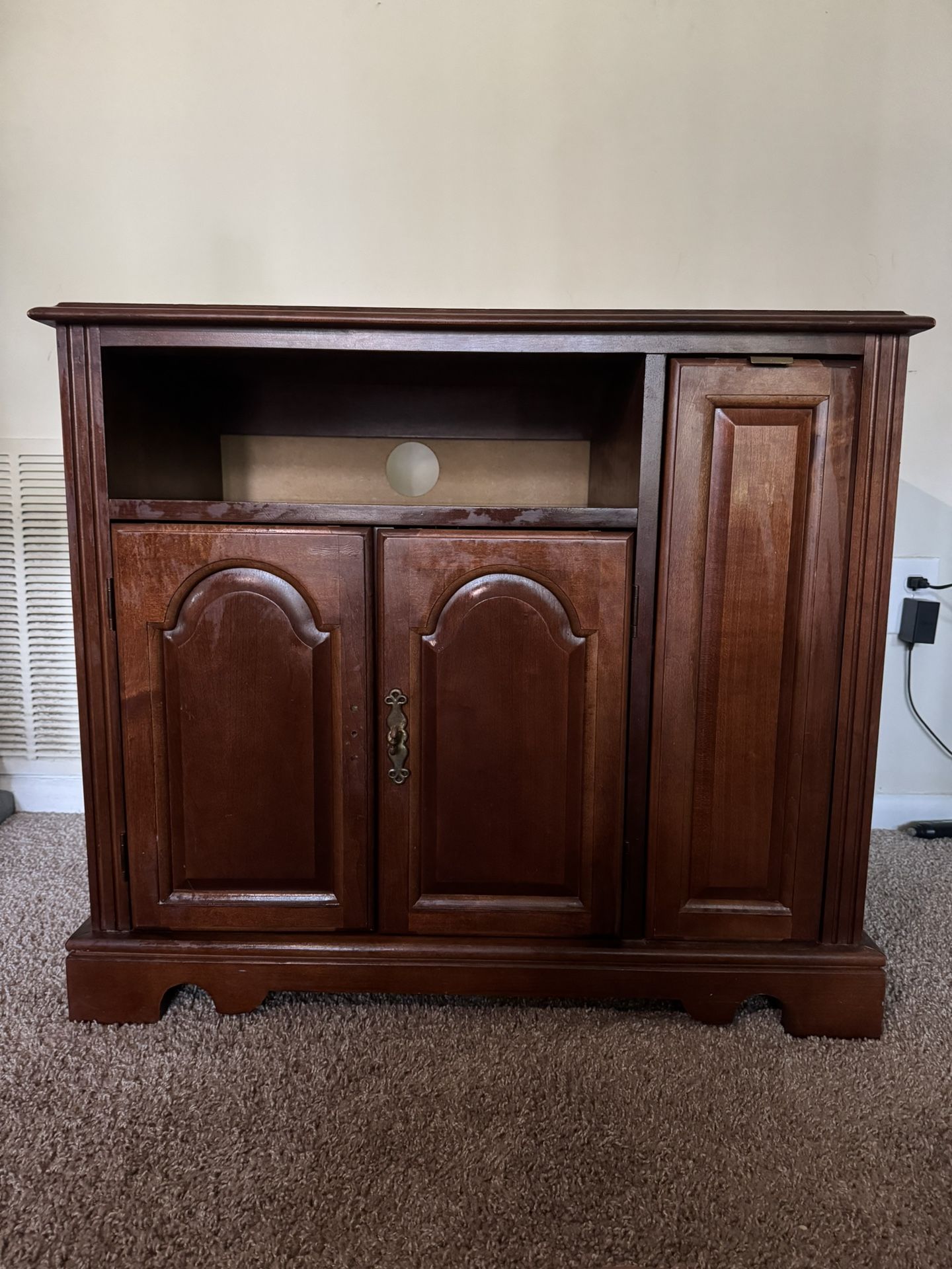 Vintage Wooden Media Cabinet / TV Stand