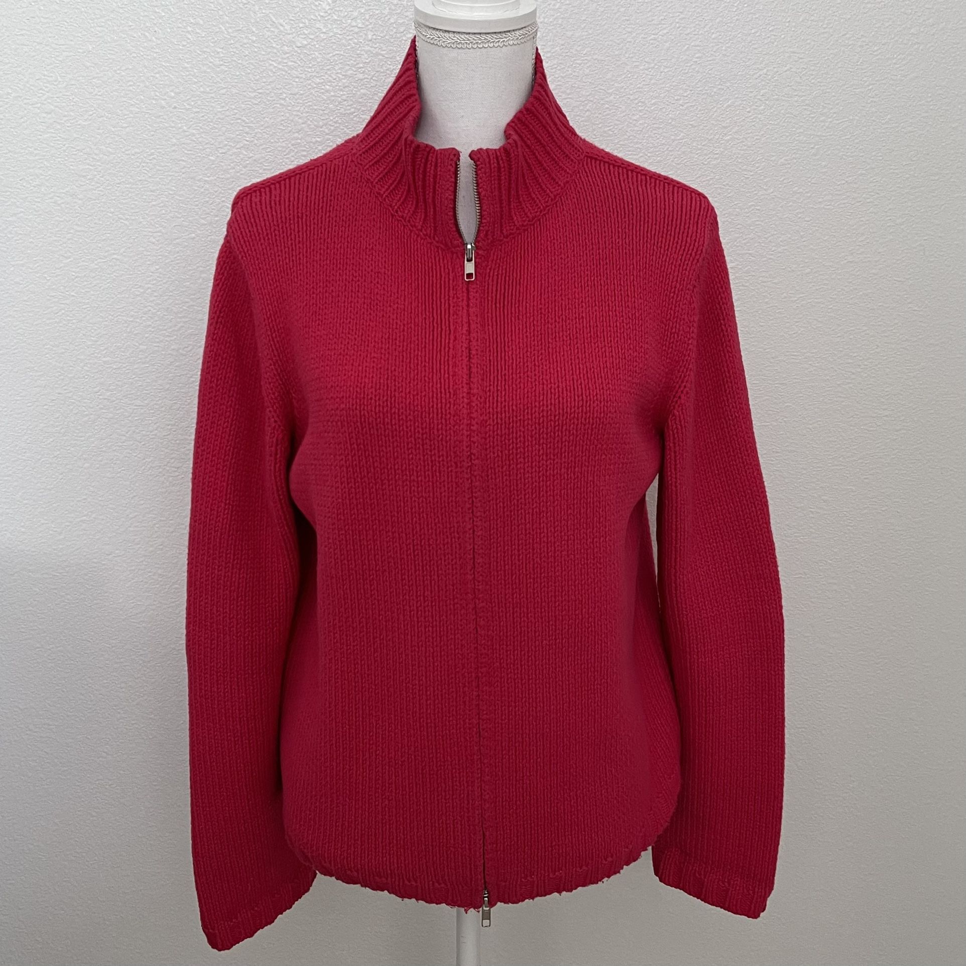 Express Zip-up Knit Sweater / Jacket, L