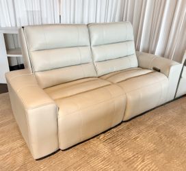 Leather Power 2pc Sofa New