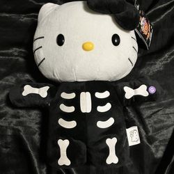 Hello Kitty Skeleton Plushy 