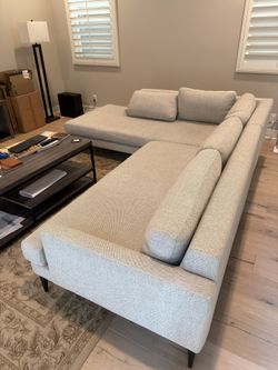 Large L-shape sofa couch