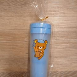 NEW Rirakkuma Bear Japanese Popular Character Plastic Water Bottle Cup