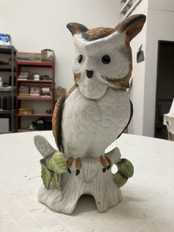 Ceramic Owl Home Decor