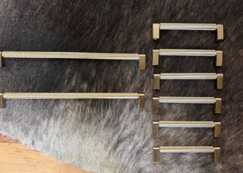 Brass Restoration Hardware Lambeth drawer pulls