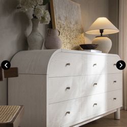 Maude 9 Drawer Dresser, Washed White Ash