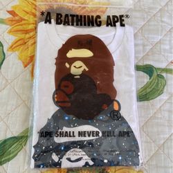 Bape Space Camo Milo On Big Ape Tee