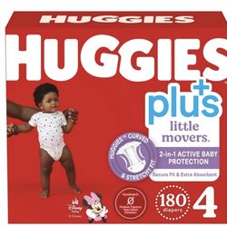 Huggies Size 4 Diapers 180 Count 