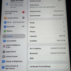 iPad Pro (11-inch) 3rd Generation 