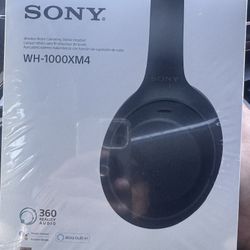 Sony - WH1000XM4 Wireless Noise-Cancelling Over-the-Ear Headphones - Black