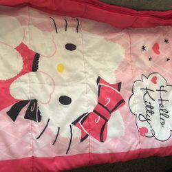 Hello Kitty Sleeping Bag w/bag to store in 