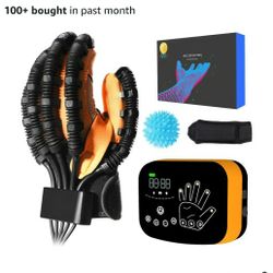 Upgraded Rehability Robot Gloves Hand Stroke Recovery Equipment,Hand Dysfunction Patient Training Device Stroke Hemiplegia, Finger Orthosis for Lo