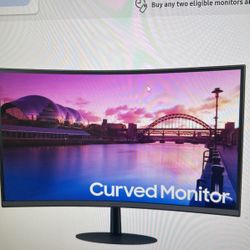 Samsung 27” Curved Monitor Unused!