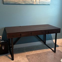 60" Home Office Desk with USB Charging