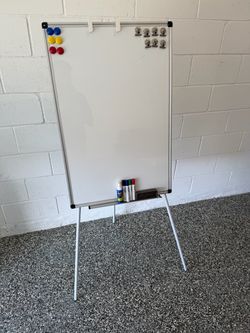 Magnetic Whiteboard with Tripod Stand and Accessories