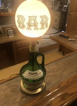 vintage handmade table lamp made from a Charles Fournier