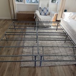 King Metal Box Spring Foundation – Gray (Set of 2)