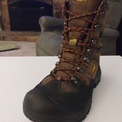 (Size-8EE) Men's, Great Condition, KEEN Utility Boots: Men's 8 Inch Coburg Waterproof Steel Toe Work Boots
