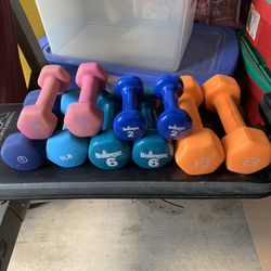  Neoprene Dumbbell Weight Set 48lbs (Pairs of 2/3/5/6/8lbs)