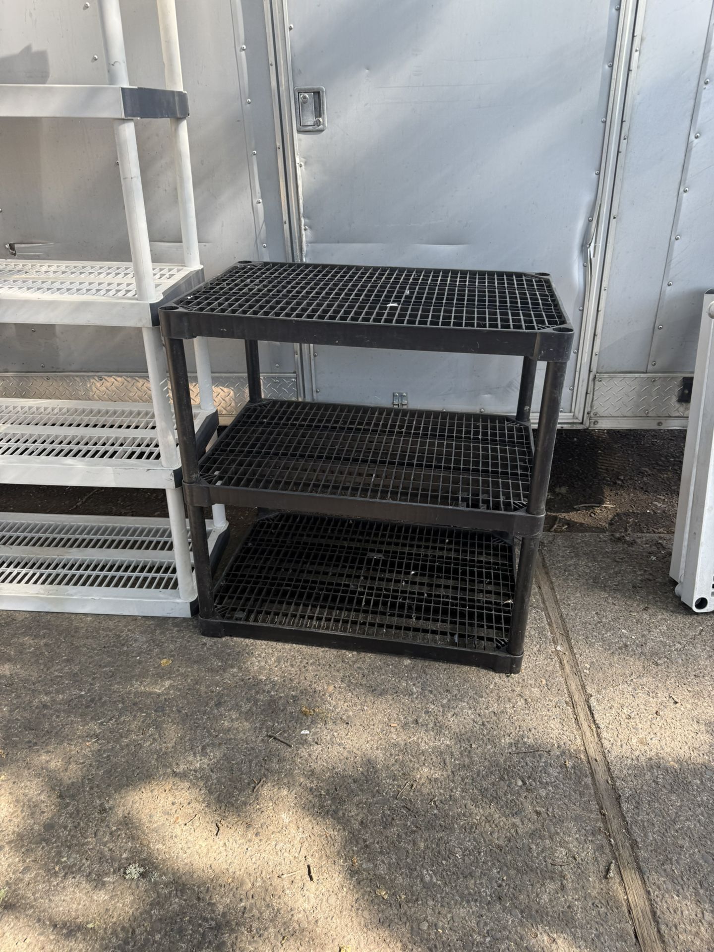 Plastic shelf