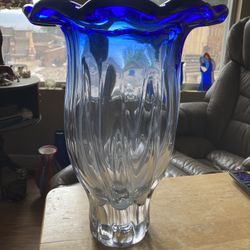 Vintage Blown Glass Vase 