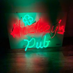 Bar pub basement man cave led neon lighted light sign decor