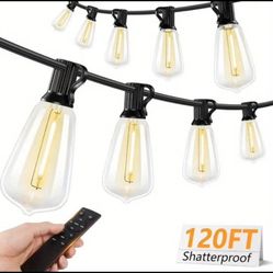 🌟 120ft LED Outdoor String Lights w/ Remote – Shatterproof, Dimmable! ✨ 📍 Pickup: s. Durango/215 near IKEA 💰 Price: $35 firm (Great deal!)  💡 Bran