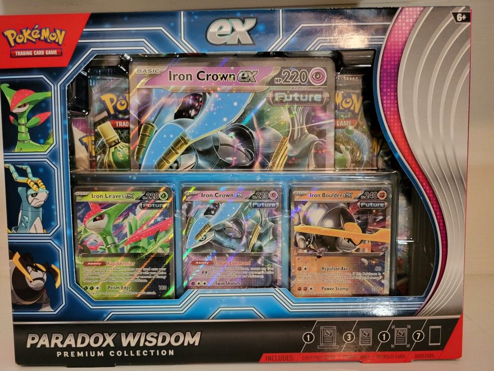 Pokemon TCG, Paradox Wisdom Premium Collection, Scarlet & Violet,  New/ Factory Sealed