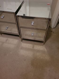 Mirrored Night Stand