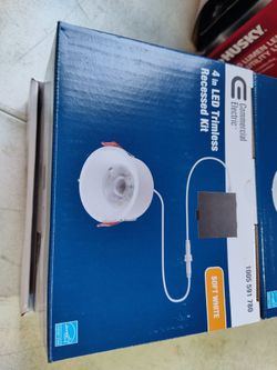 4 pack Commercial Electric 4" recessed led light fixtures