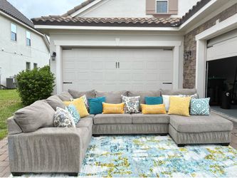 Beautiful Gray Sectional Sofa