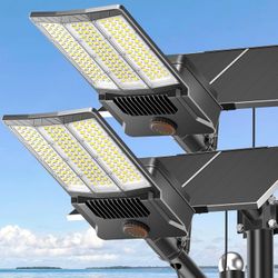 Solar Street Lights Outdoor, 12000W Commercial Parking Lot Light