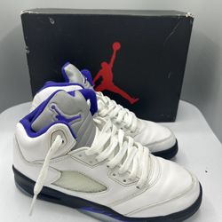 Nike Air Jordan 5 Retro Dark Concord Size 6.5Y (GS) W/box 440888-141