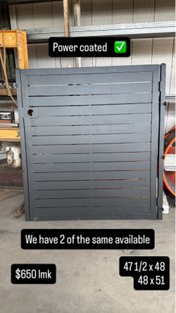 2 Power Coated Gates