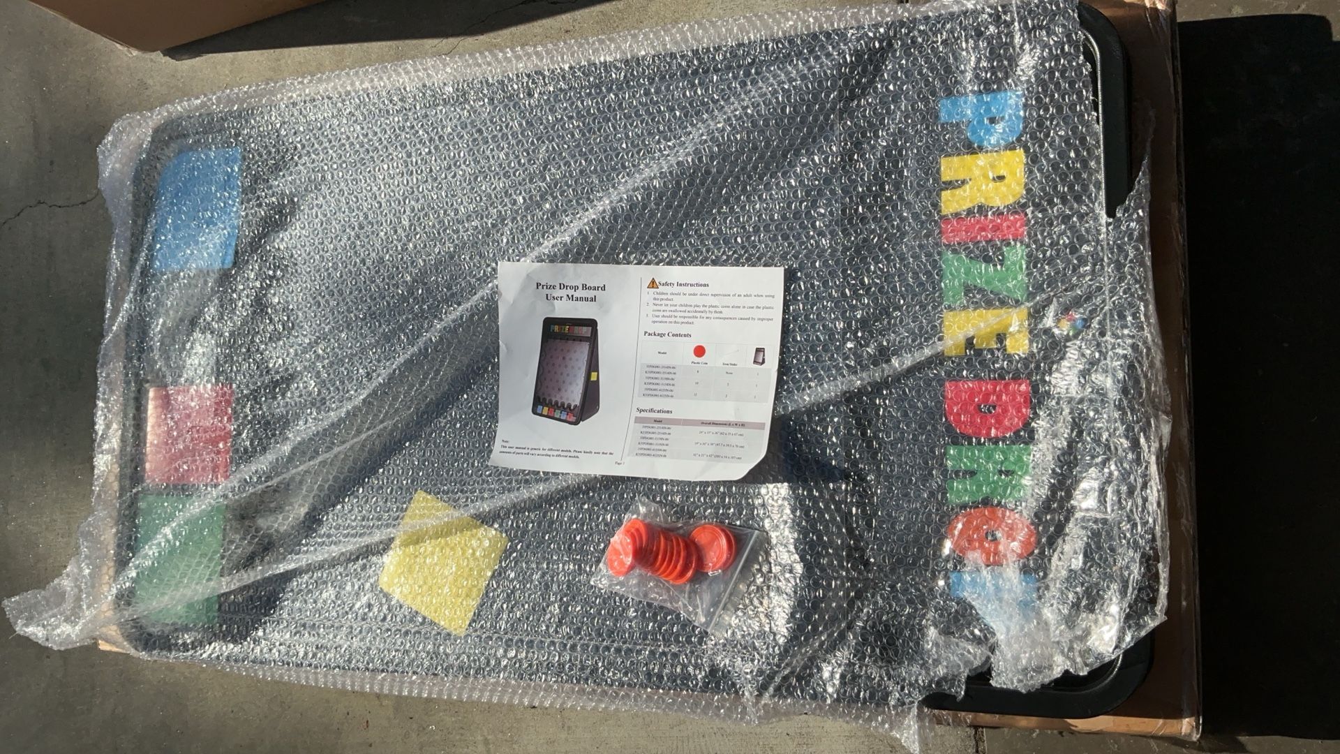 Prize Drop Disk Drop Game Board Plinking