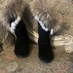 Real Hair Boots Size 8 Price Firm 
