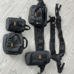 Kinesis Brand Professional Photo Lens & Gear Bags. Includes Belt