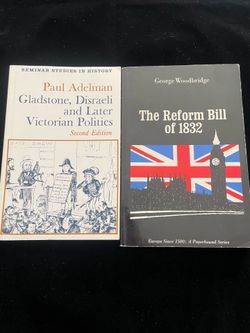 British Victorian Politics books: Gladstone, Disraeli, Reform Bill