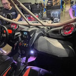 In Stock Rockford Fosgate Audio Stage 4 5 6  Amplifiers Speakers Subwoofers Marine Stereo For Can-Am Maverick X3 & Polaris RZR 