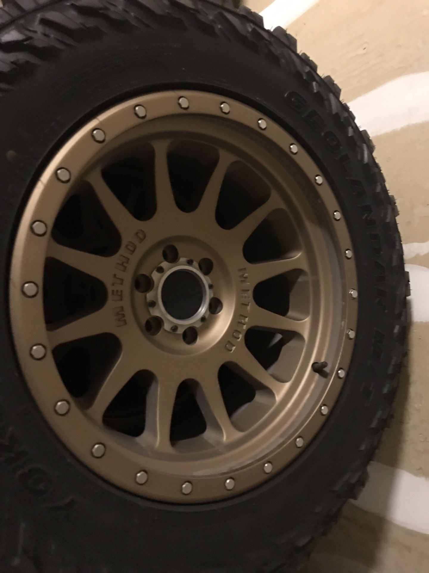 Ford F-150 method race wheels and 35in tires