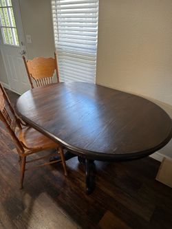 Dining table and chairs