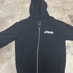 H&M Men's Black "Atlanta" Oversized Fit Hooded hoodie