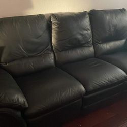 3 Seater Leather Couch 