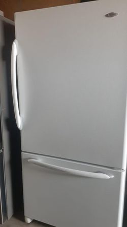 Maytag Bottom Freezer  White Refrigerator
