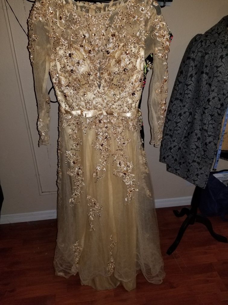 Formal Gold Dress